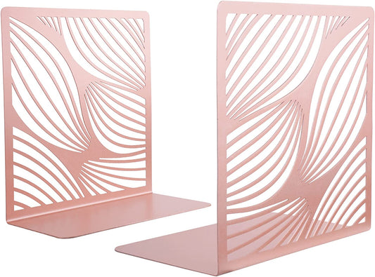 Bookends Decorative Book Ends Metal Bookends for Shelves Hold Books Heavy Duty