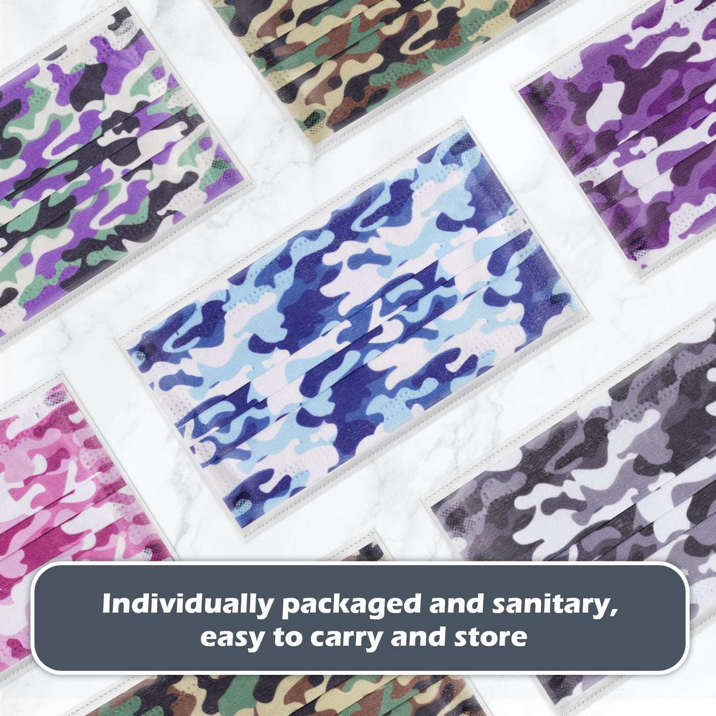 60-Pack Disposable Protective s - New Camouflage