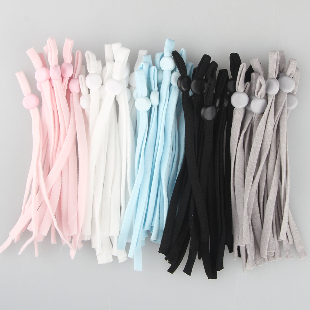 48PCS Plus 2 Free Units Folded 4" Long Precut 1/5 Flat Elastic Bands Adjustable