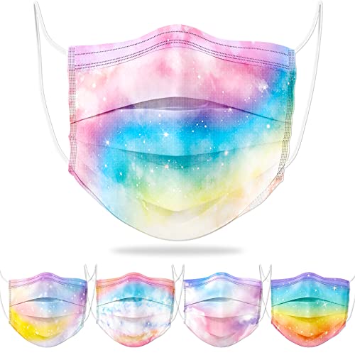 50PCS Disposable s Unisex for Adults 5 Galaxy Stars Mystery Gradien