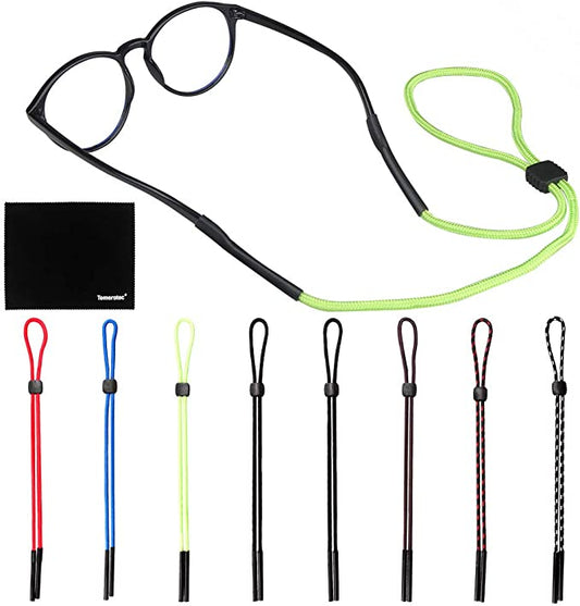 Adjustable Eyeglasses Sunglasses Holder Straps 8PCS Cords Sports Retainers