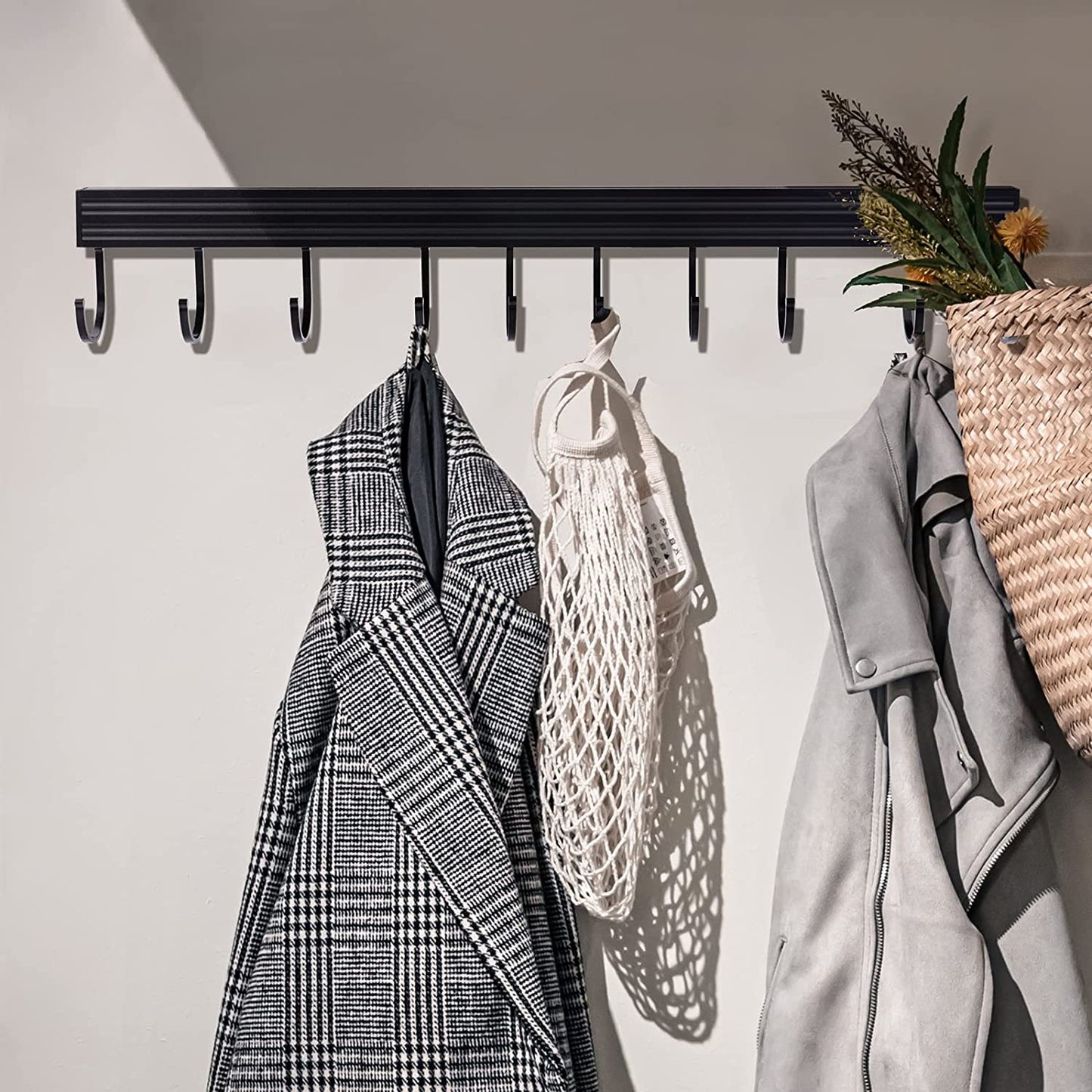 Wall Mounted Coat Racks for Hanging Towel Hat Key Purse Bag Kitchen Utensil 3PCS