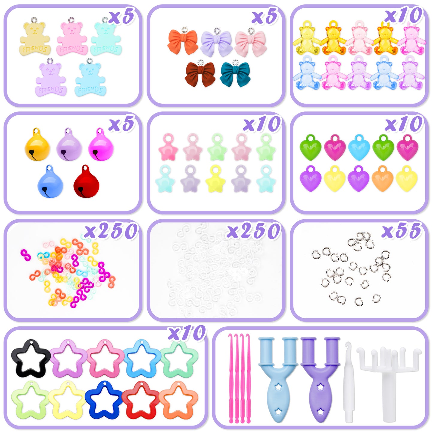 12000+ Colorful Premium Grade Rubber Bands Set, DIY Bracelet Making Kit