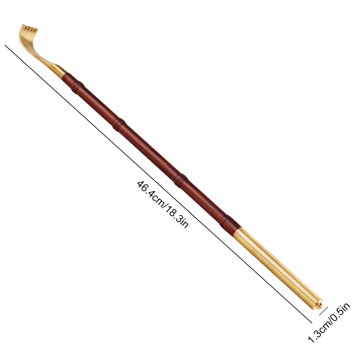 Claw Back Scratcher 18.3" Long Natural Wood Traditional Body Relaxation Massager