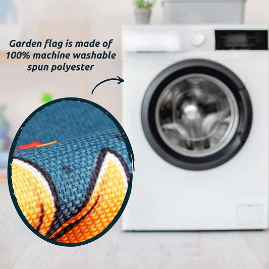 Thanksgiving Double-Sided Garden Flag 12x18 Lovely Turkey Harvest Fall Autumn