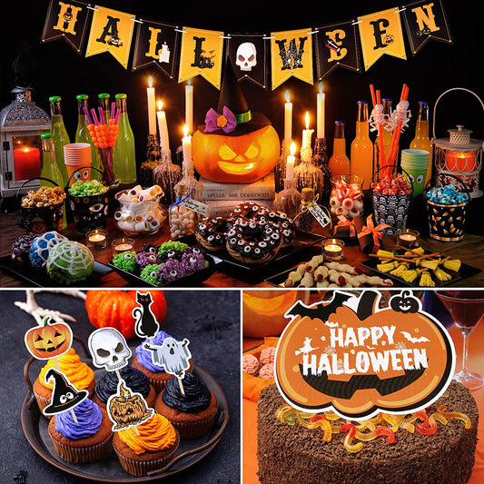 32PCS Halloween Decoration Balloons Party Supply Spooky Bear Scary Creepy Party