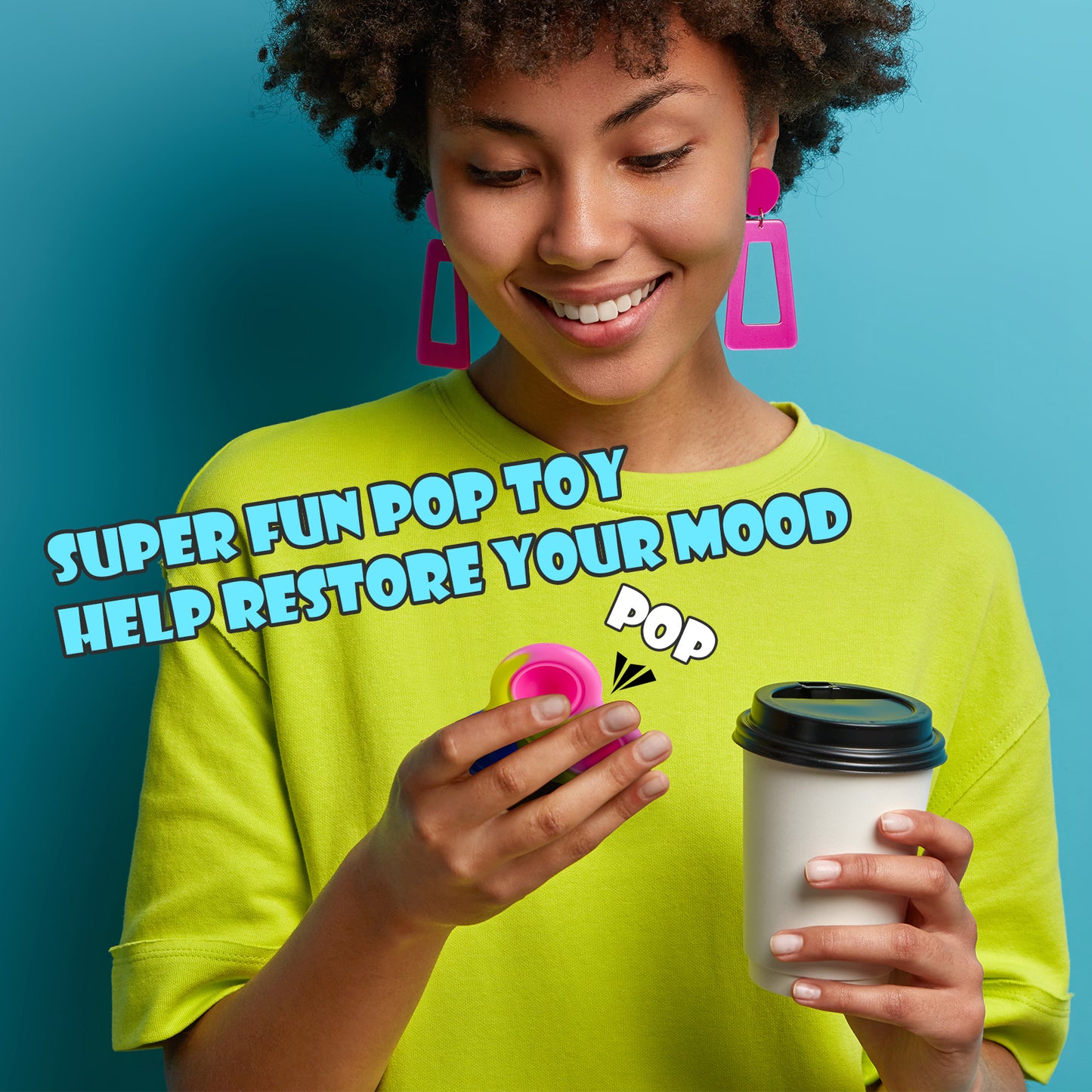 Fidget Pack 3PCS Mini Push Pop Bubble Fidget Sensory Toy Keychains