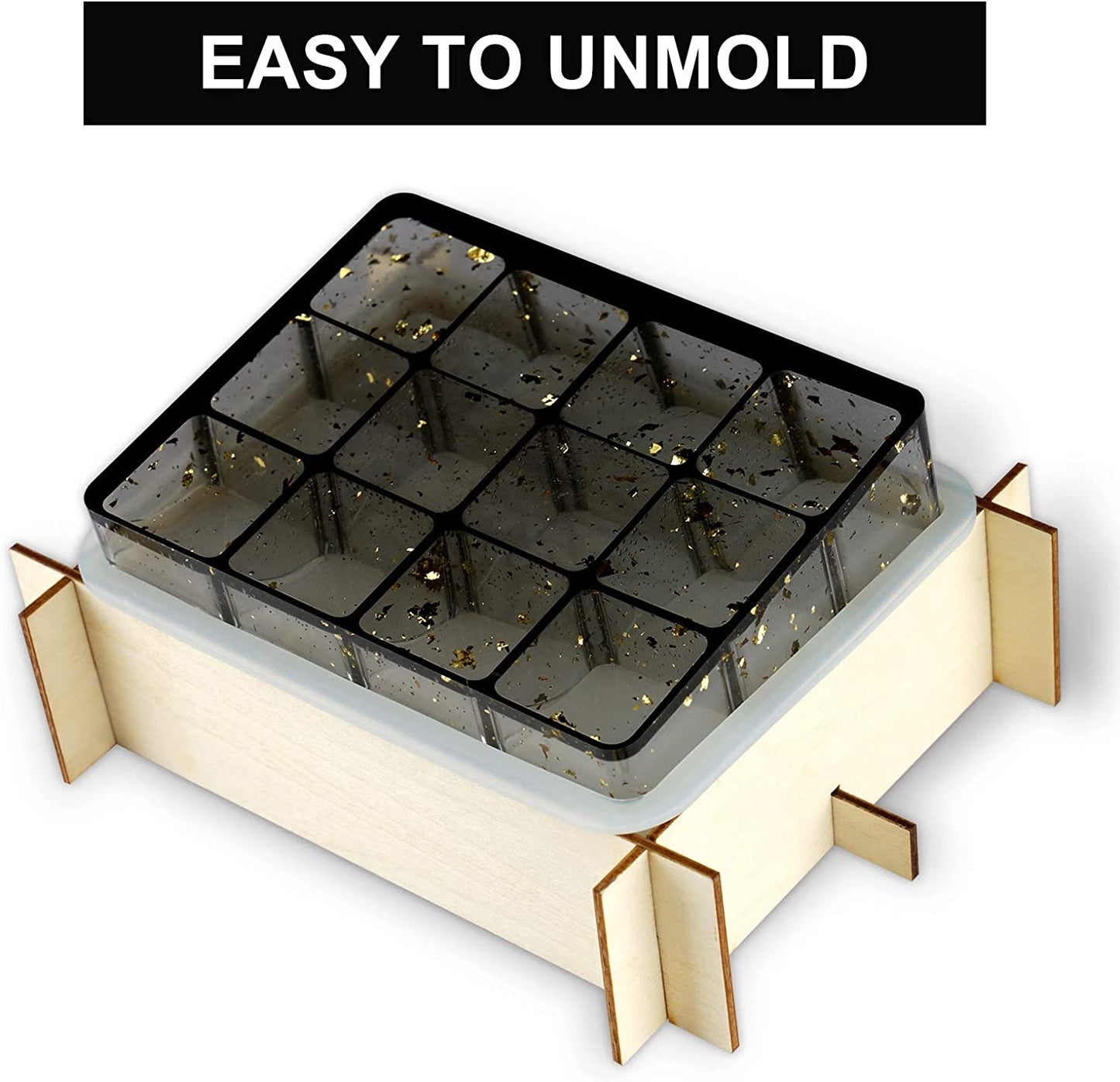 Multipurpose Jewelry Organizer Resin Casting Soft Silicone Molds + Support Stand