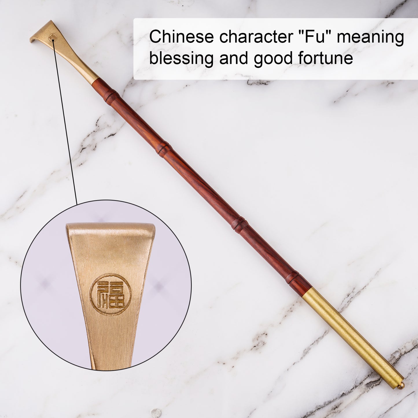 Claw Back Scratcher 18.3" Long Natural Wood Traditional Body Relaxation Massager