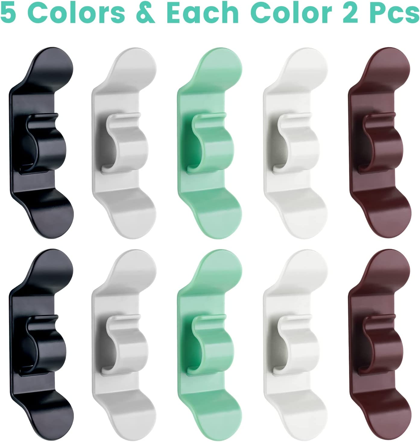 Adhesive Cord Wraps Kitchen Appliances Cord Organizers 10PCS Strong Hook Winders