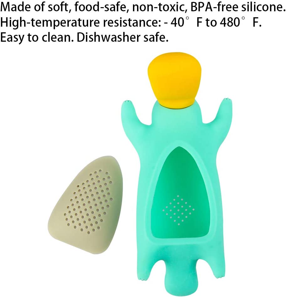 Silicone Tea Infuser Set for Loose Tea Cute Animal Tea Strainer Duckbill 3-Pack