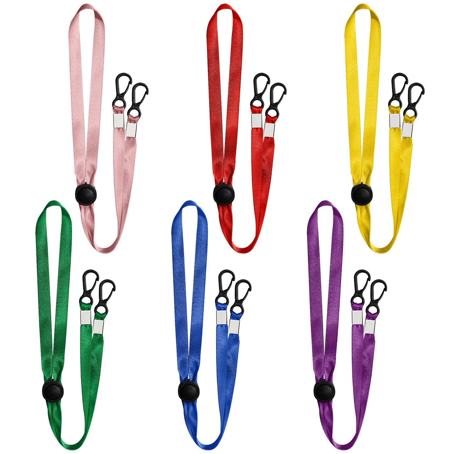 Lanyard Strap 6PCS Assorted Colors Adult & Kid Multipurpose Adjustable Length P