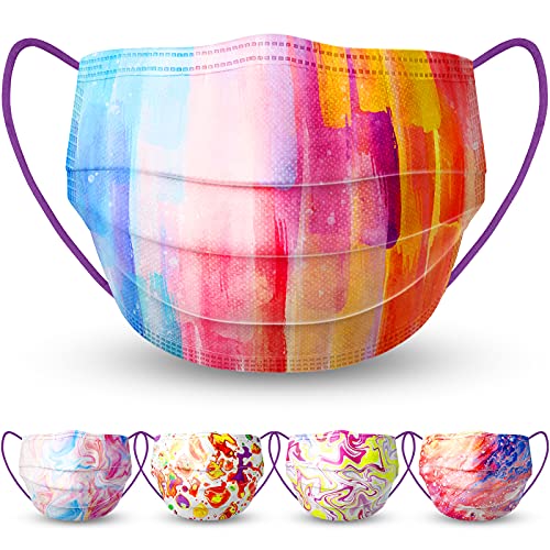 50PCS Single-Packed Color Splash Adults Disposable s Colorful Tie-D