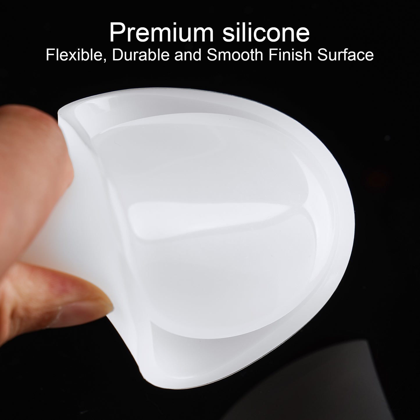 Silicone Epoxy Resin Molds Jewelry Containers + Lids 3 Shapes Trinket Box DIY