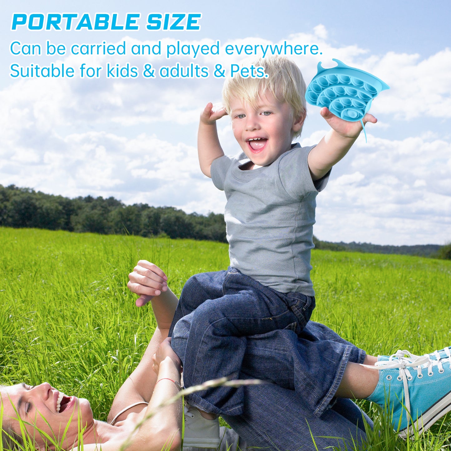 Mini Stingray Push Pop Bubble Fidget Sensory Toy Stress Reducer Fidget Toy for