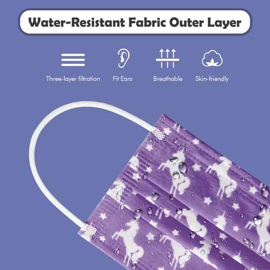 60PCS Disposable Protective s Adult Unisex 5 Colors Unicorn Star Patter