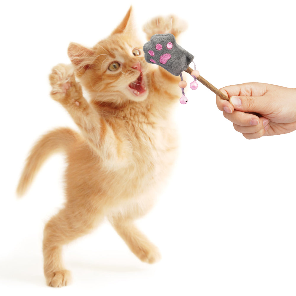 ZooZoo Catnip Silvevine Teaser Cat Toy Set (4xToys+20xMatatabi Chew Sticks)