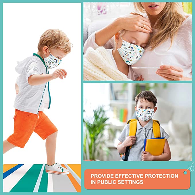 Kids 80PC Disposable Individually Packaged Cartoon Patterns