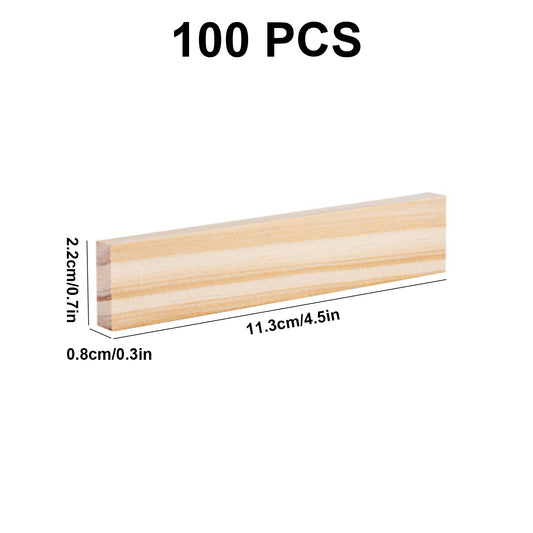 Wooden Plank Building Blocks 100PCS Sensory Toy 3D Space Stacking