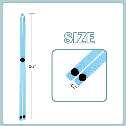 11 Colors Soft Cotton Adjustable Length Lanyards Safe Snap Button Holder Straps