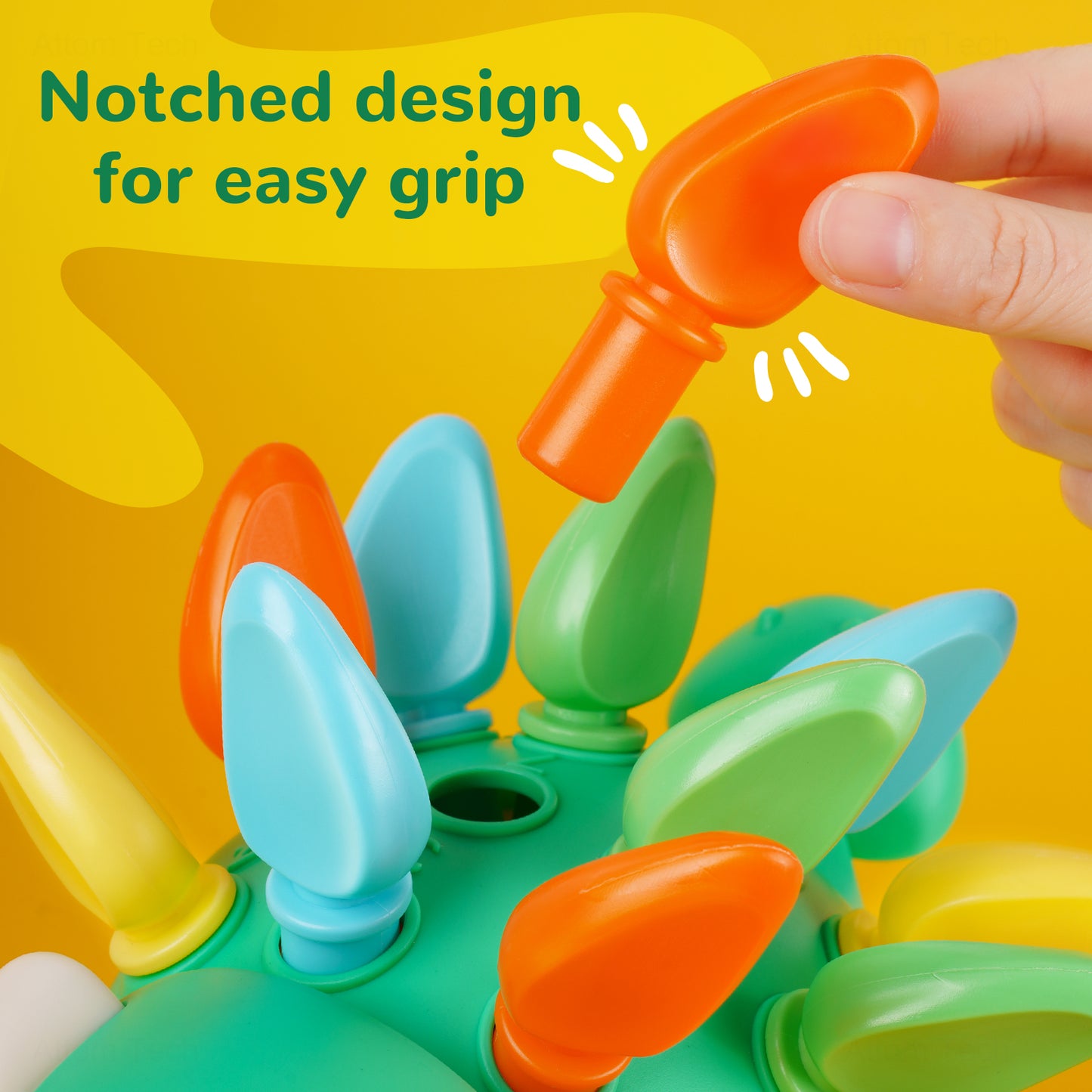 Dinosaur Toy for Kids 3+, Fun Montessori Spike Dino Sensory Toy Learning