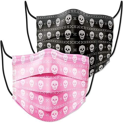 60PCS Disposable Protective Fashion Skull Crossbones Knitted Sweater Pattern Co