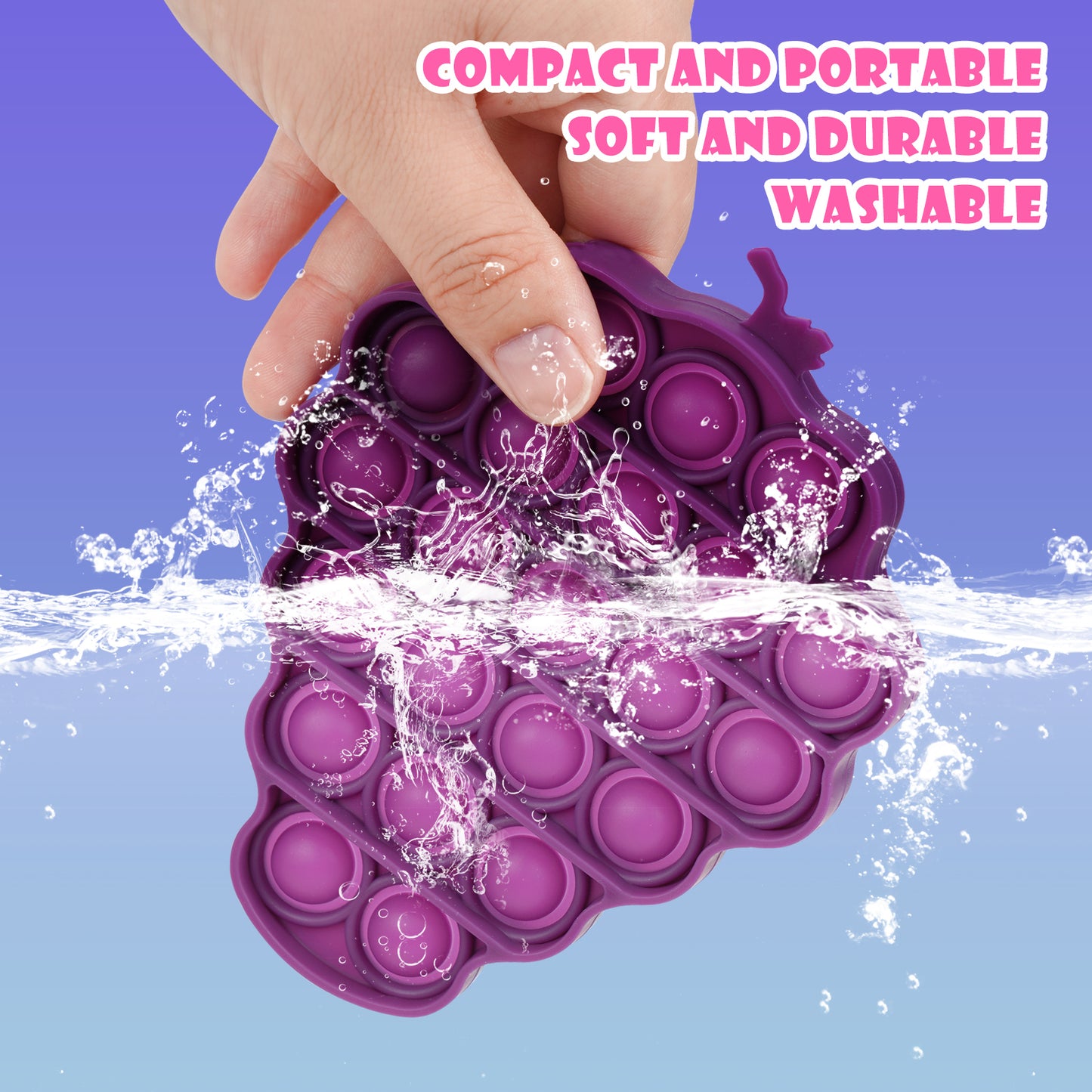 2PCS Push Pop Bubble Fidget Sensory Toys, Fidget Toys for Special Needs Stress