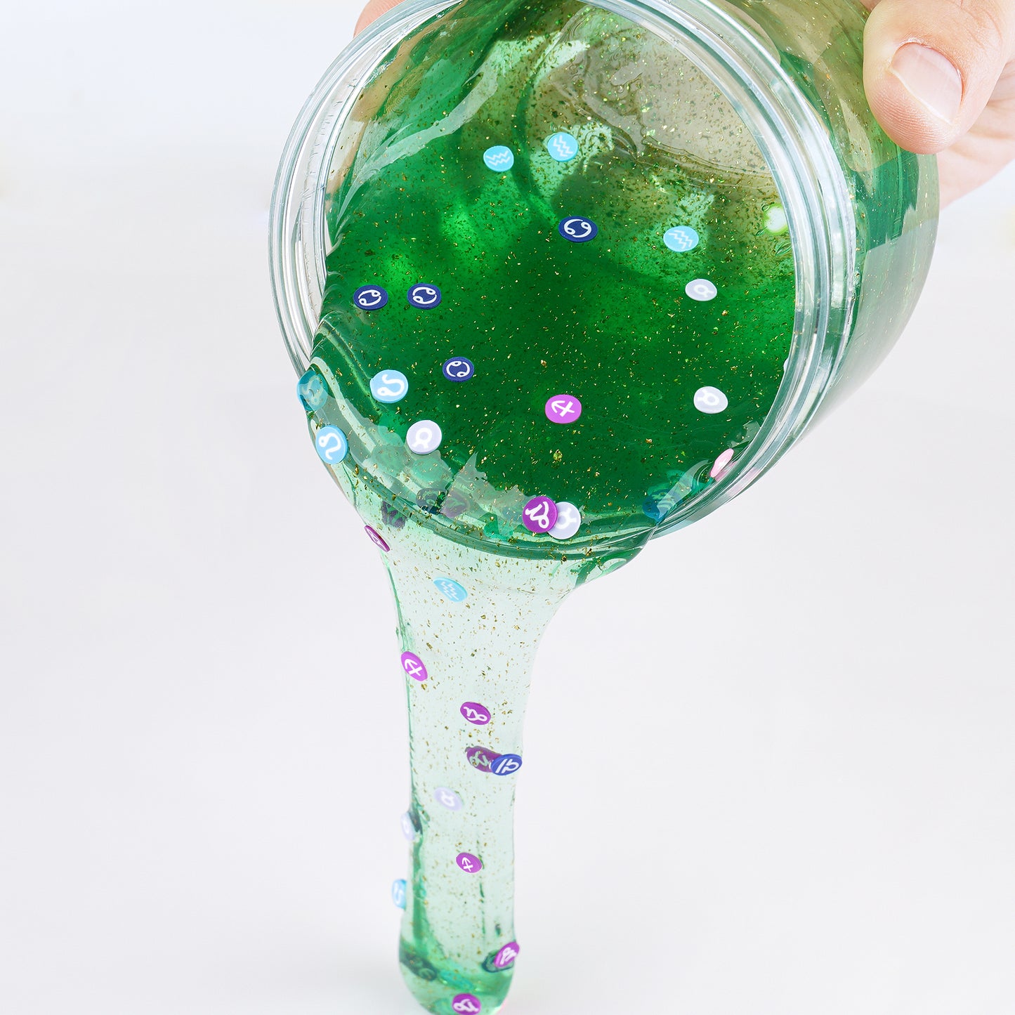 Nail Art Handcrafted 3D Charm 12 Zodiac Signs Soft Polymer Clay Slices, for Epox