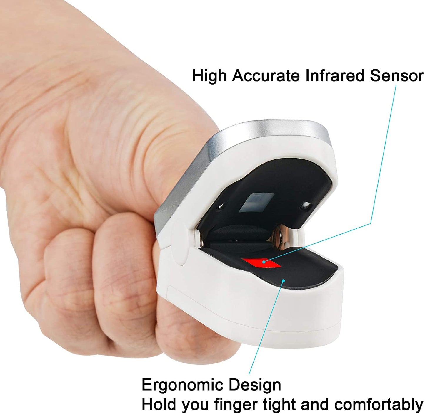 M130T Fingertip Pulse Oximeter Blood Oxygen Saturation Level SpO2 Pulse Rate PR