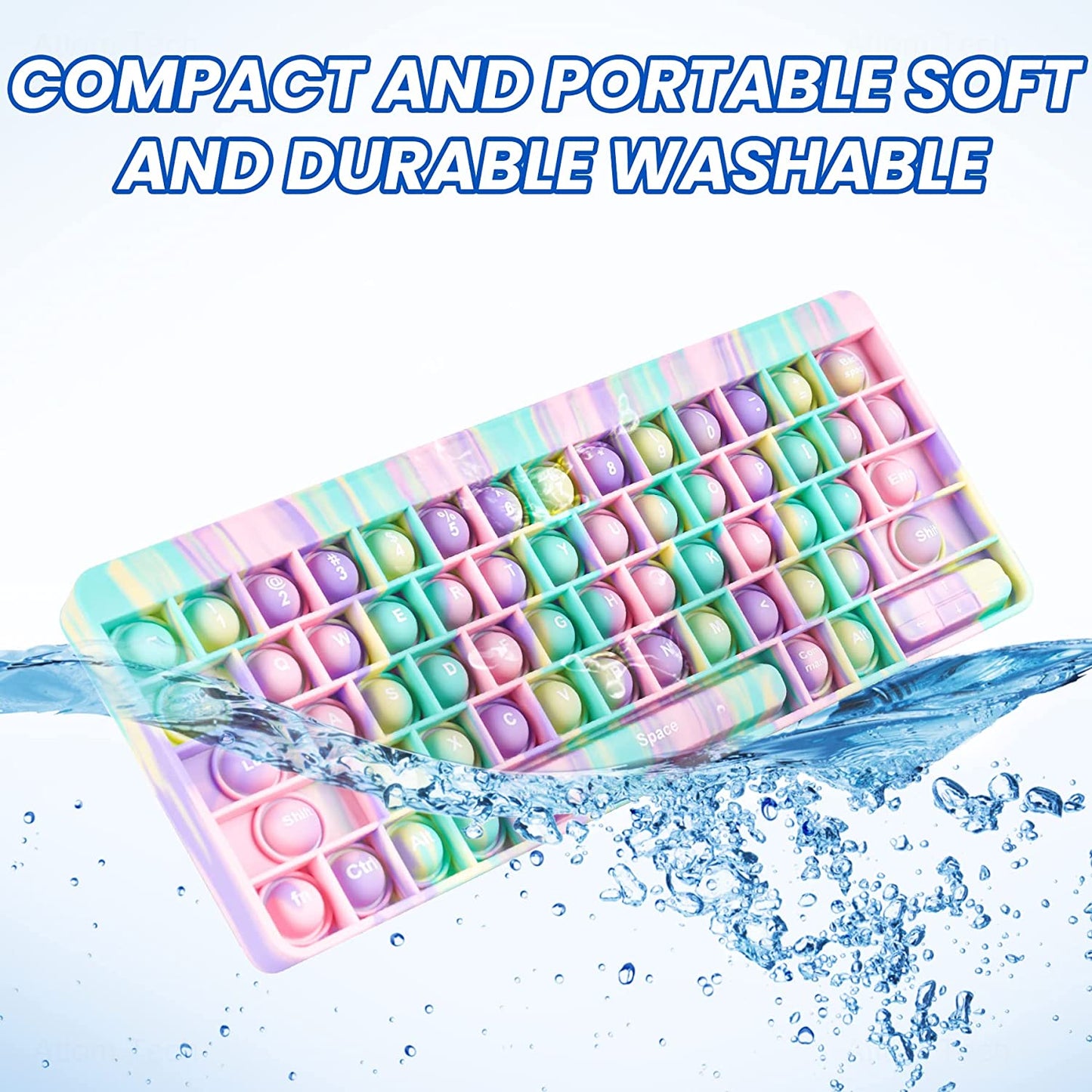 Mouse Keyboard Push Pop Bubble Fidget Sensory Toy Large Bubble Silicone Toy