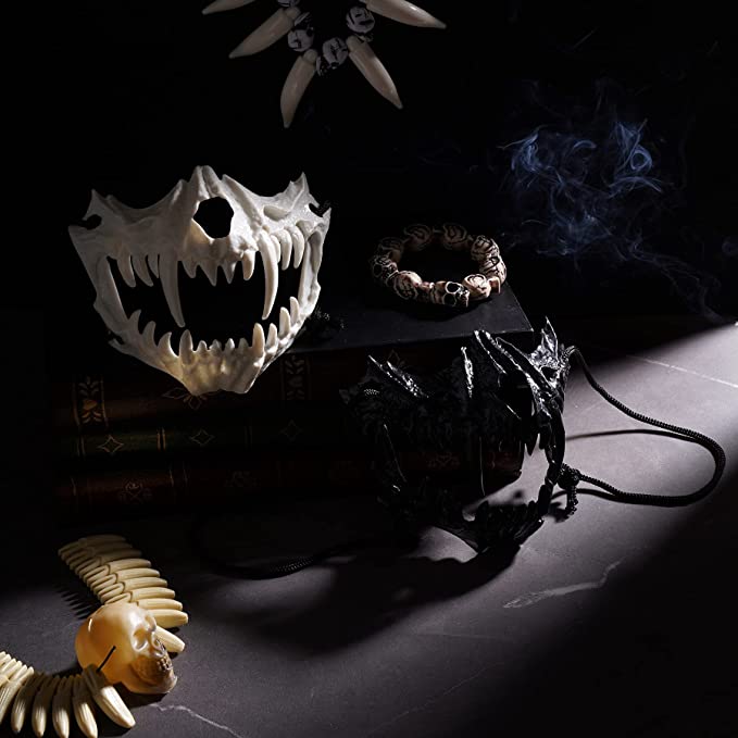 Halloween Party Skull Skeleton Teeth Bones Costume Jewelry Cosplay Collection