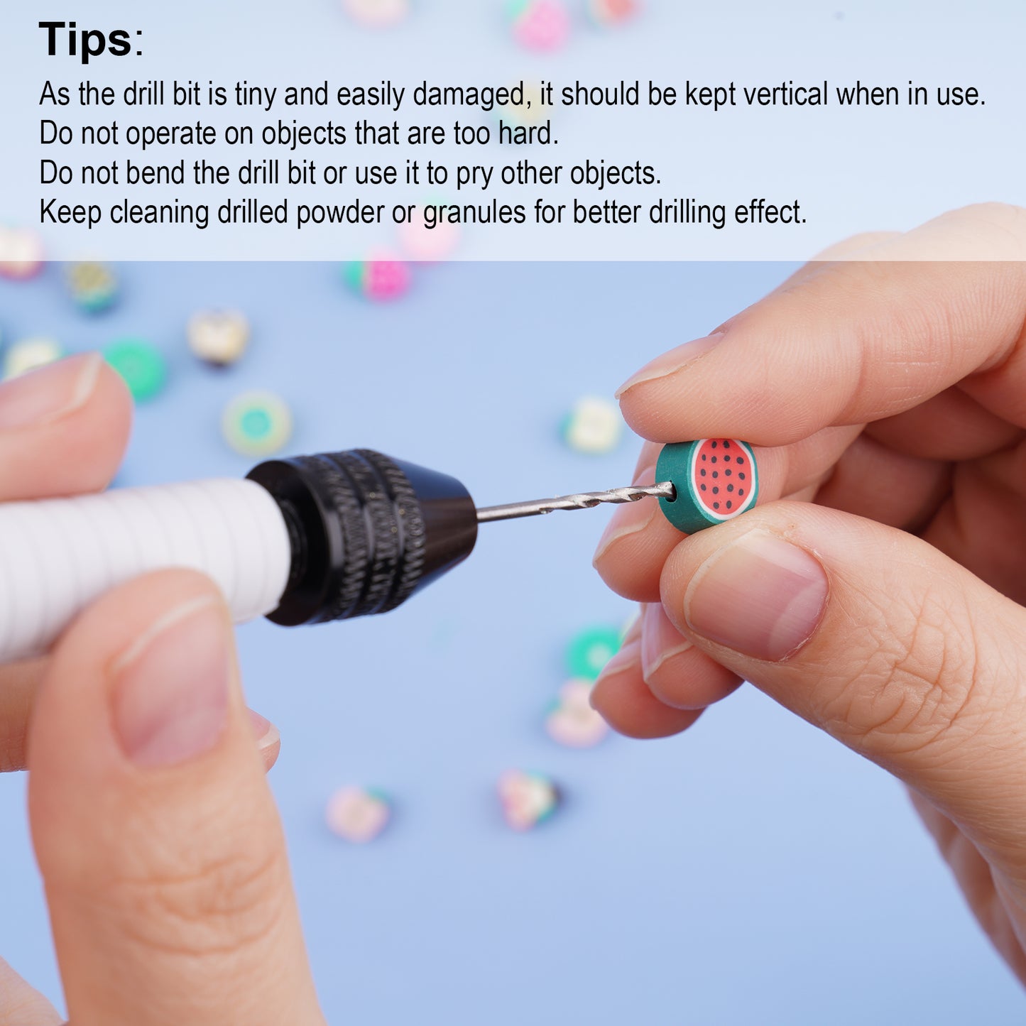 Professional Pin Vise Hand Drill with Rubber Grip 30PCS Mini Twist Drill Bits