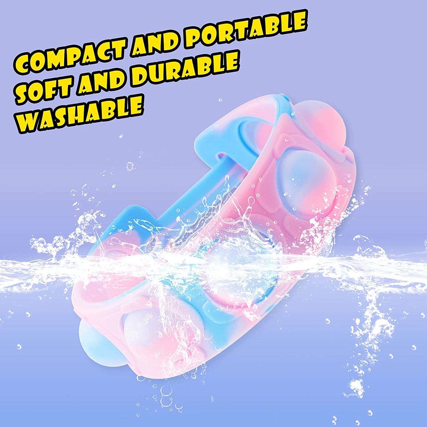 Kids' Silicone Push Pop Bubble Wristband Fidget Sensory Toy 4PCS Multicolor Toys