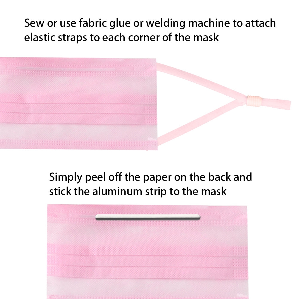 Precut 1/5?” Wide Adjustable Elastic Bands Buckles 5 Assorted Colors with 30PCS