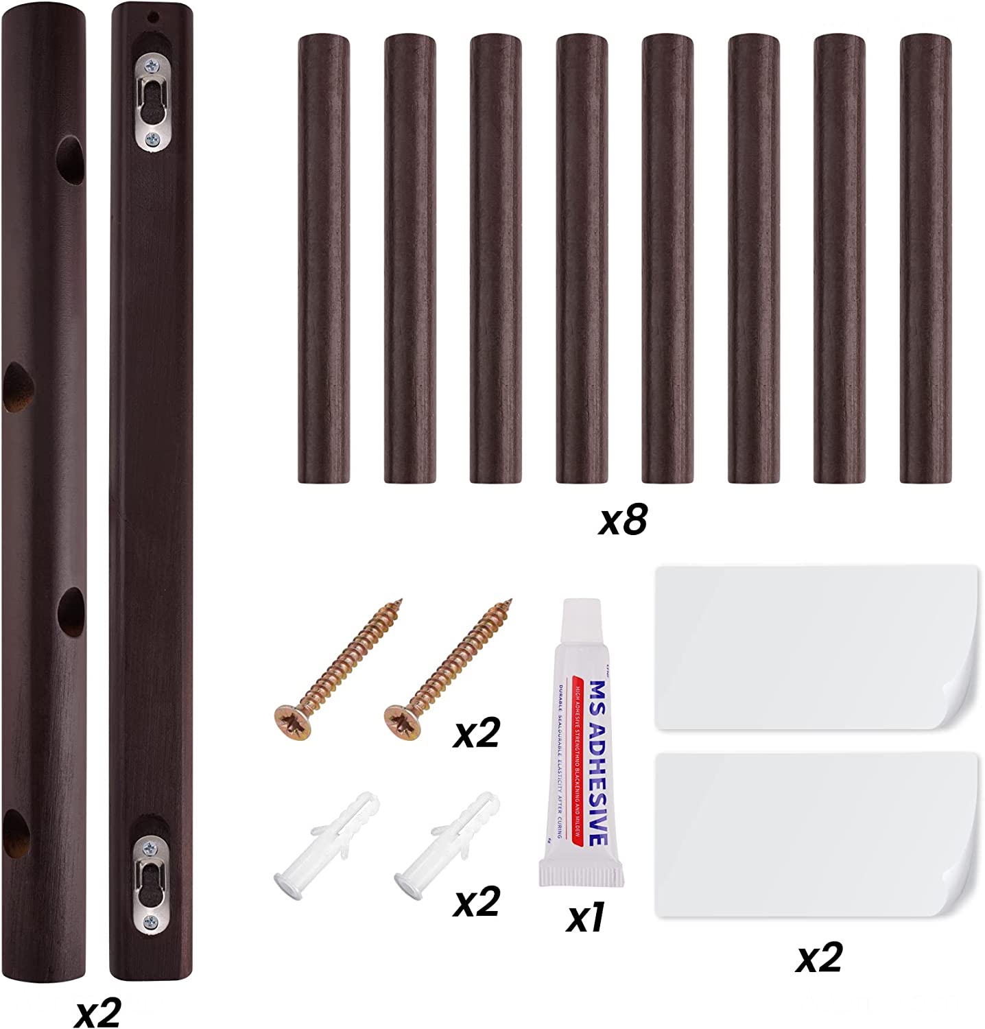 Branch Shape Decorative Wooden Coat Wall Mount Hook 2PCS Nordic Coat Rack Hanger