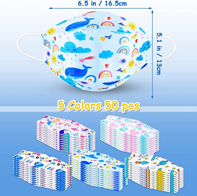 50PCS Kids Disposable Fish Shape Kawaii Dinosaur Rocket Octopus Mermaid Whale