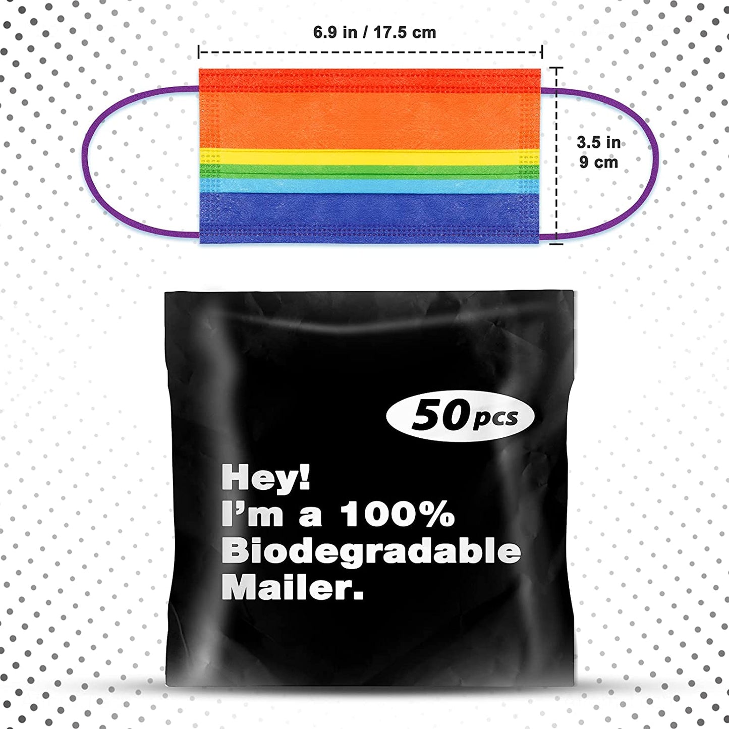 50PCS Adult Disposable Fun Random Print Variety Value Pack Mixed Colors