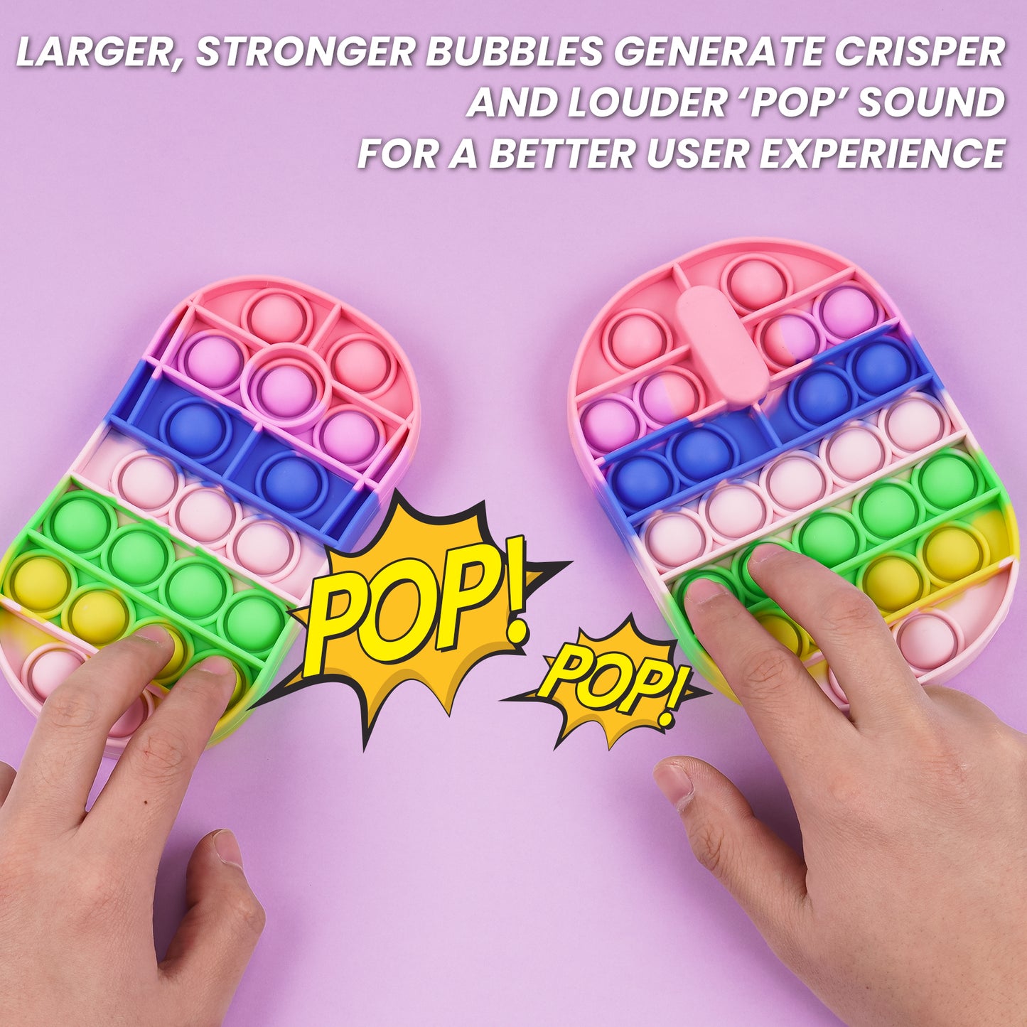 2PCS Large Bubble Computer Mouse Push Pop Fidget Sensory Toys