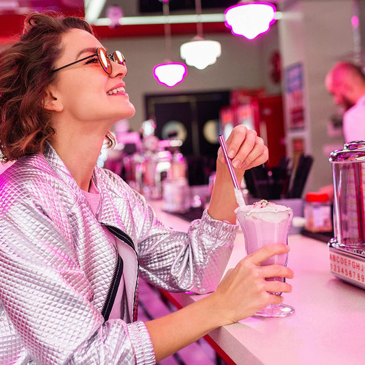 Heart Shape Straws 18 PCS 304 Food Grade Stainless Steel Reusable Straw Brushes