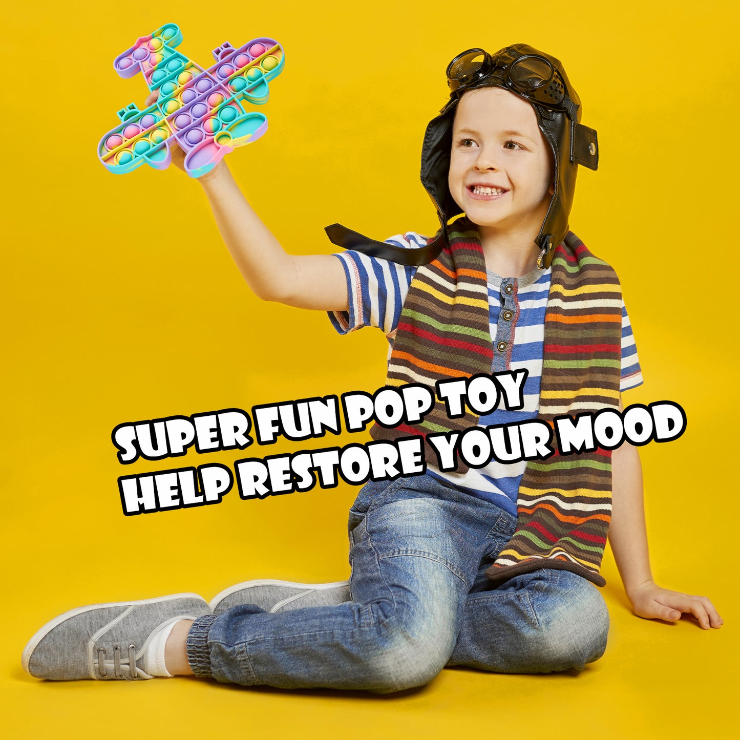2PCS Pop Bubble Silicone Sensory Fidget Toy Pack, Squeeze Toy Stress Reduce An