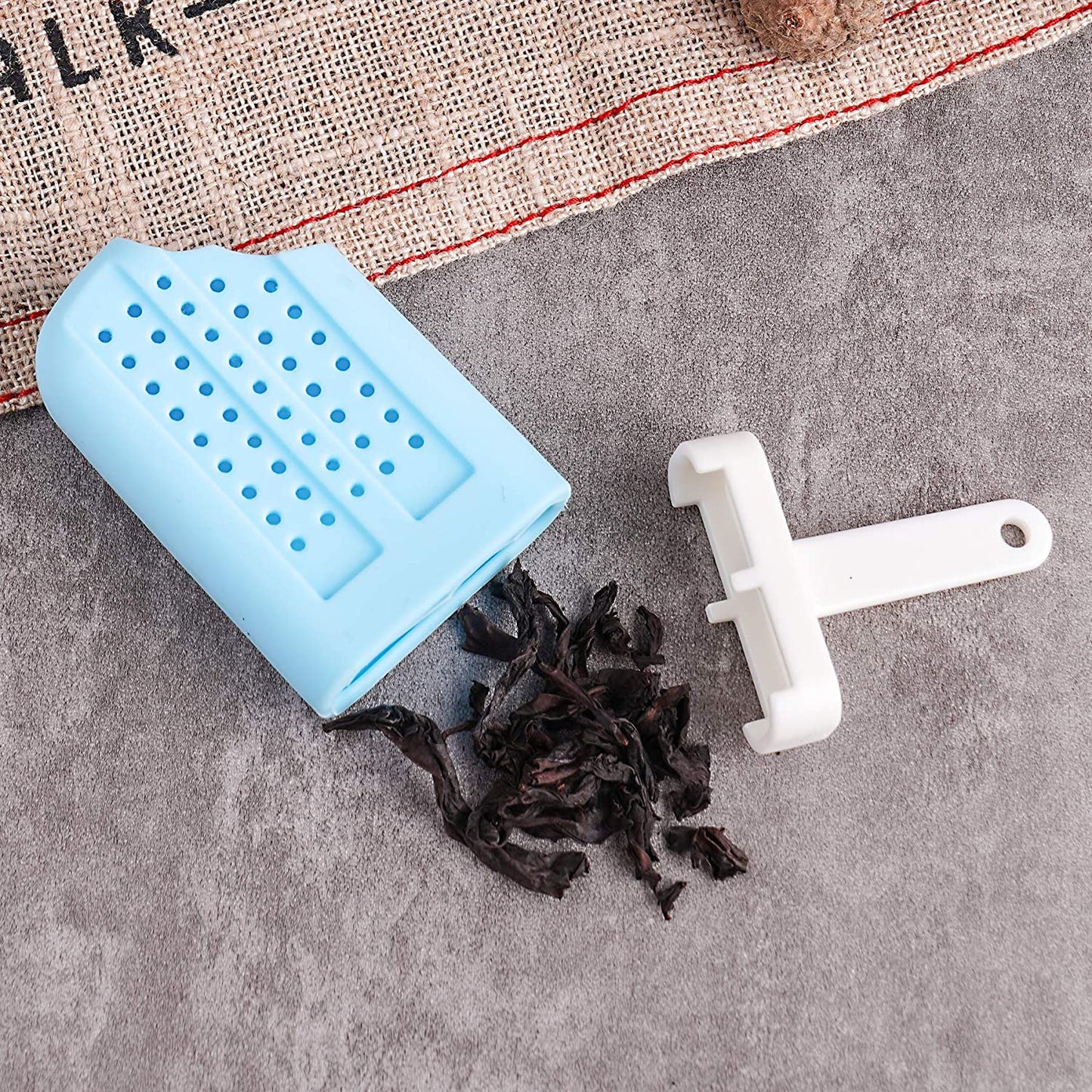 Silicone Tea Infuser 4PCS Loose Tea Steeper Cute Popsicle Ice Cream Tea Strainer