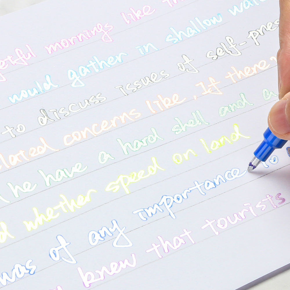 Self-outline Super Squiggles Metallic Markers, Double Line Outline Pen Journal