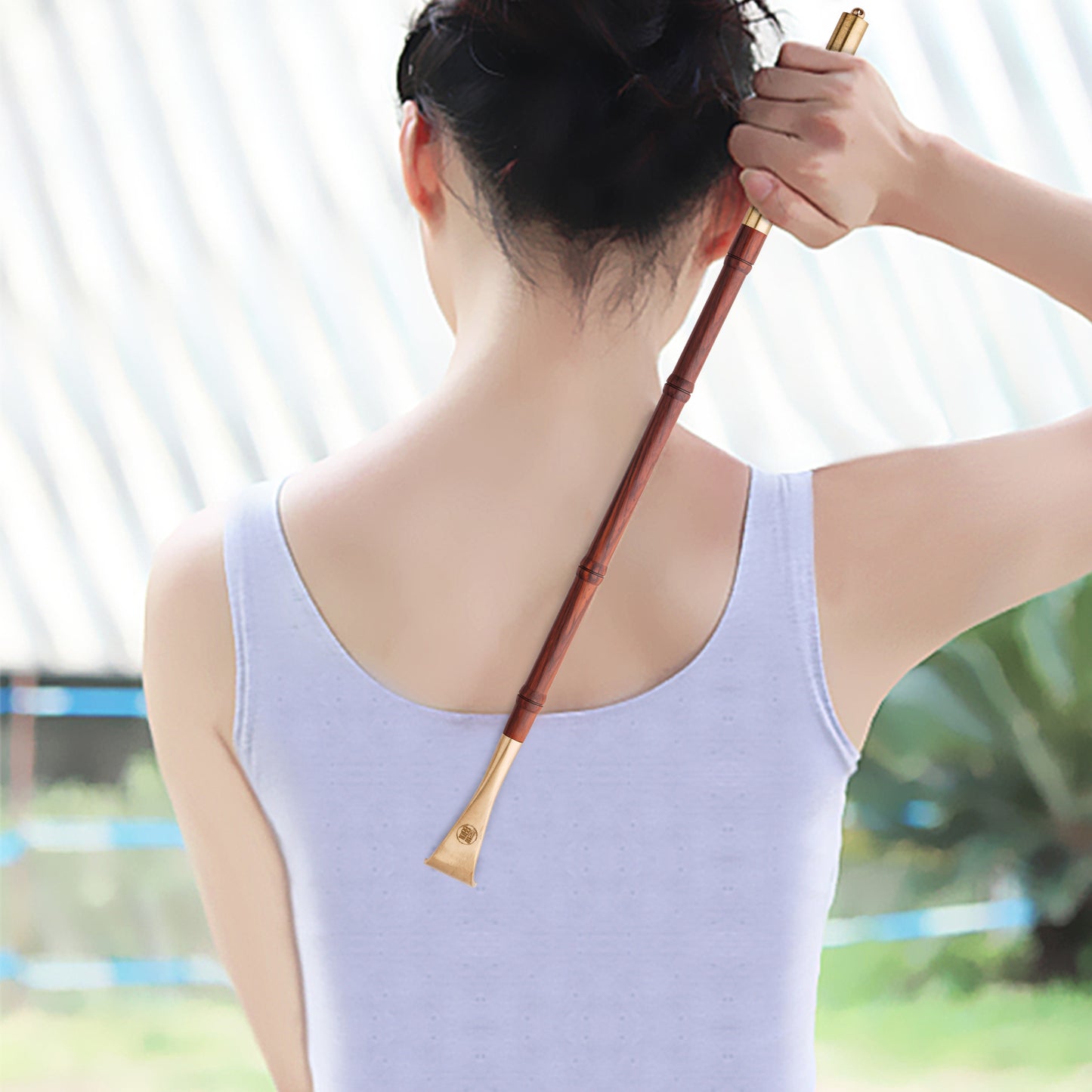 Claw Back Scratcher 18.3" Long Natural Wood Traditional Body Relaxation Massager