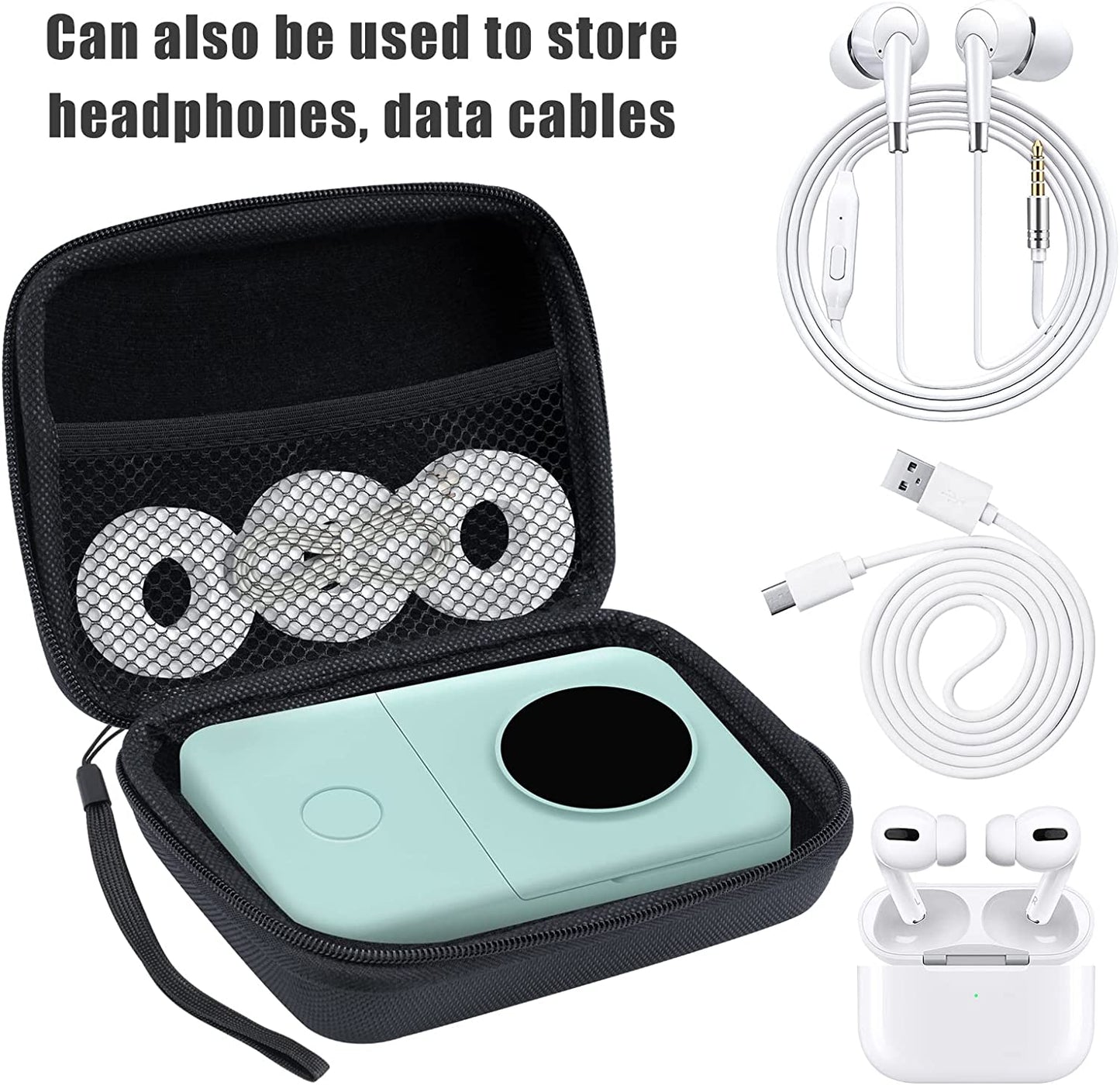 Mini Portable Label Printer Case Compatible with Phomemo D30 D35 Label Maker