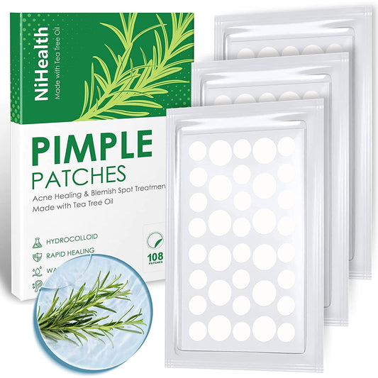 Tea Tree Oil Acne Pimple Patch 108PCS Absorb Hydrocolloid Spot Treat Heal Fast