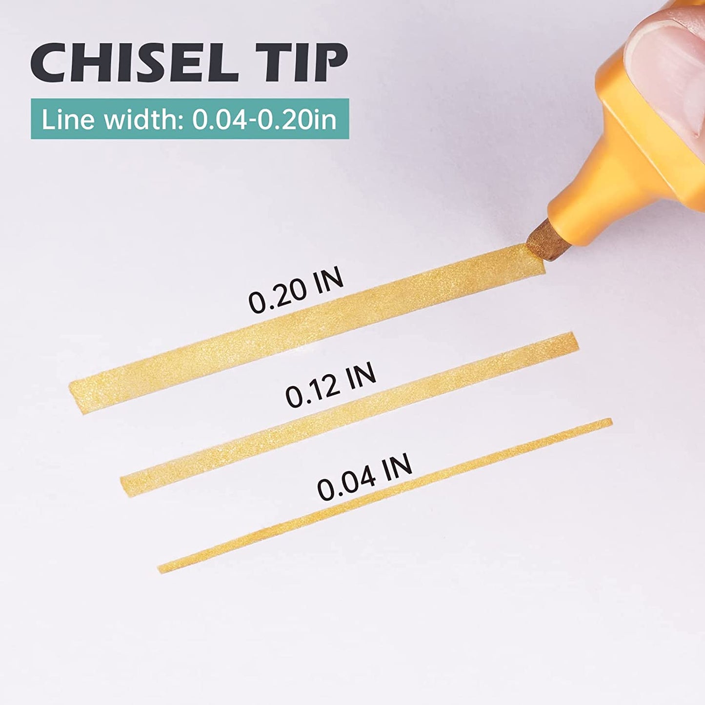 Metallic Glitter Highlighters 8 Colors Glitter Highlighter Markers Chisel Tip