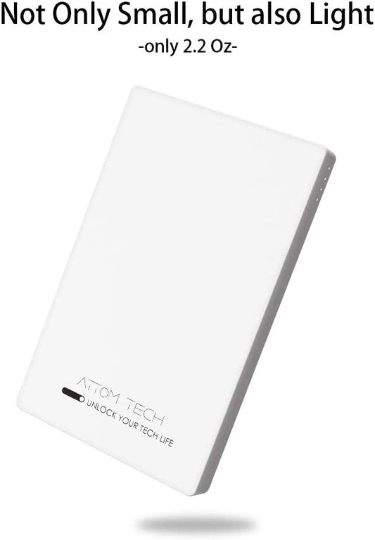 USB Output Power Bank Thin 3000mAh Portable Charger Micro USB USB-C Dual Input