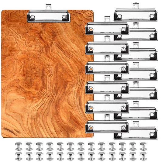 Clip for Clipboard 13PCS+52 Rivets DIY 10cm Mountable Heavy Duty Stainless Steel