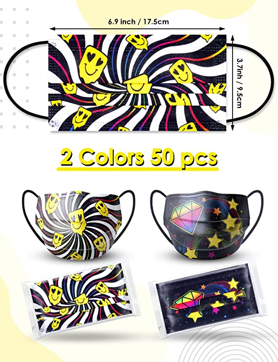 50PCS Adult Disposable s Single-Wrapped 2 New Designs Geometric Aci