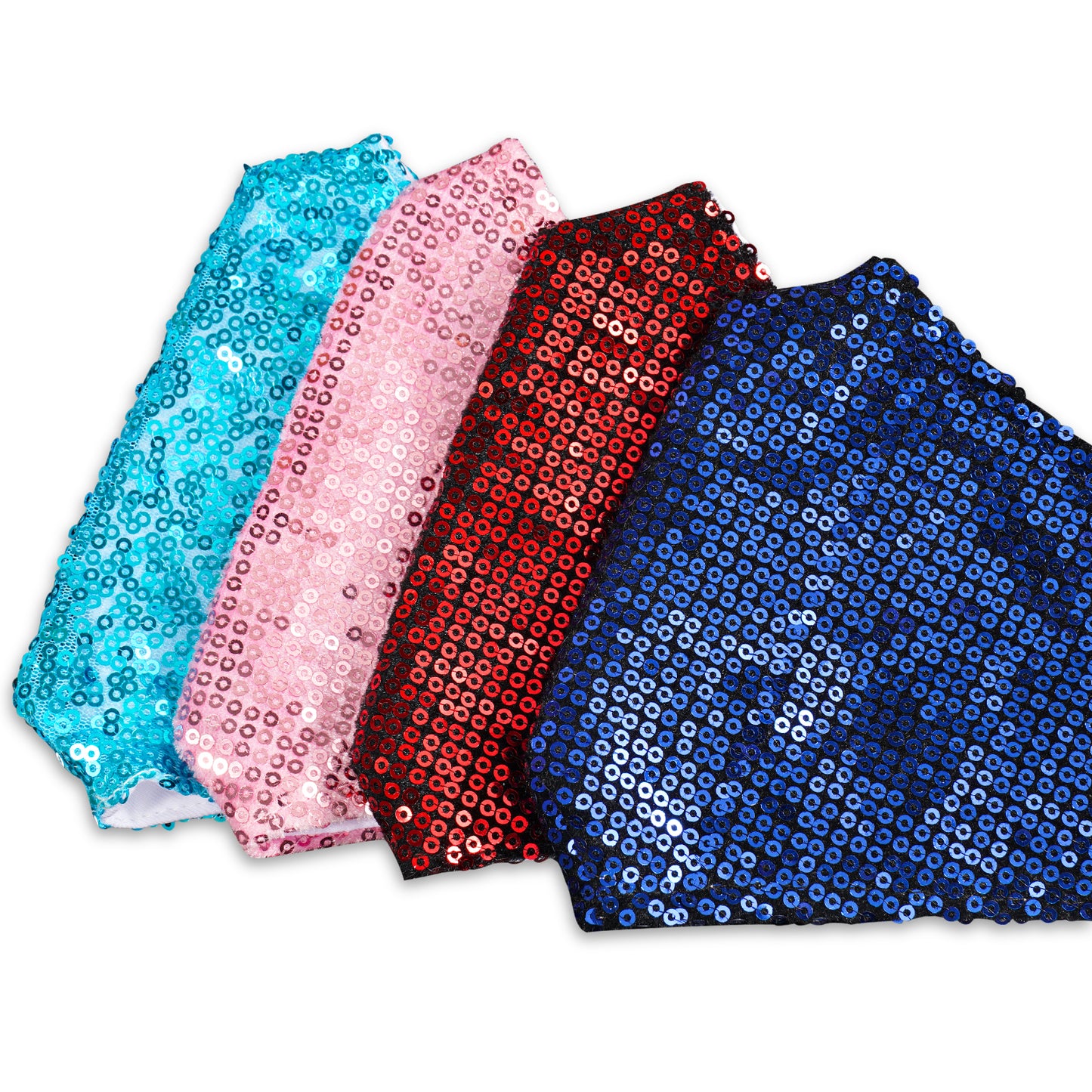 (4 Masks+20 Filters) Washable Fashion Glitter Sequins 5-Layer Filter s,